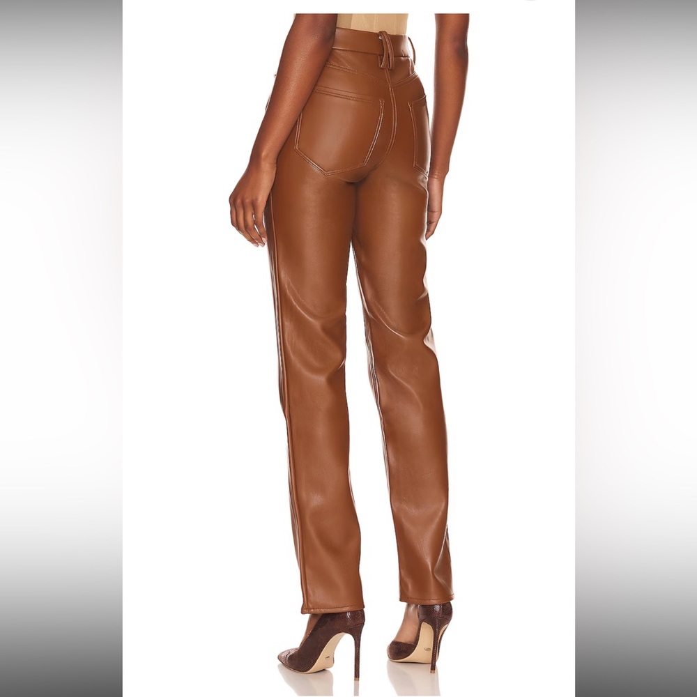 Good American 	Better Than Leather Good Icon in Burnt Caramel size 2/26